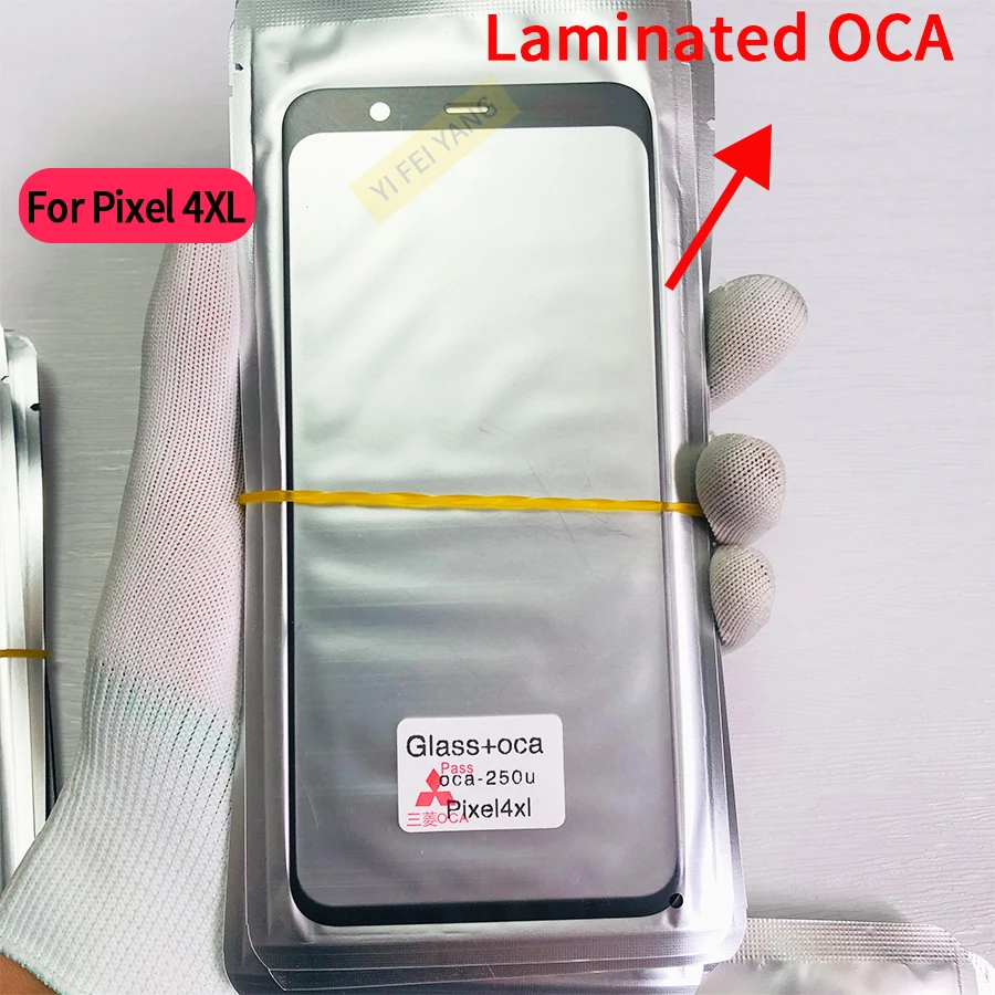 10 шт. переднее внешнее стекло AAA с OCA для Google Pixel 5/ 4A 5G/ 4 XL/3/3XL / 3A XL 2 сменная ЖК-панель
