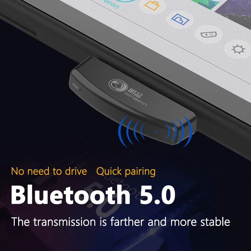 Беспроводной bluetooth адаптер аудио USB передатчик для консоли Nintendo Switch/Switch lite /PS4 /PS3 /PC