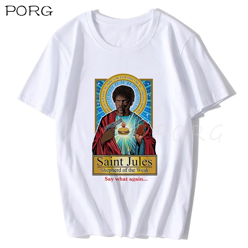 Saint Jules фильм Криминальное чтиво футболка Квентин футболки Тарантино уличная