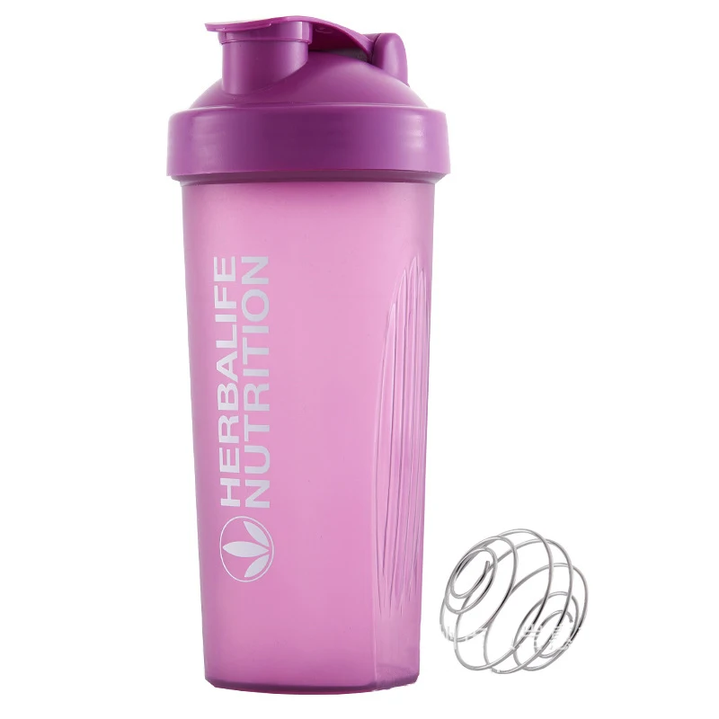 600ml 4 400 мл 500 мл портативный Herbalife Nutrtion прозрачный велосипедный велосипед герметичная Спортивная небьющаяся пластиковая бутылка для воды - Цвет: 600ml 4