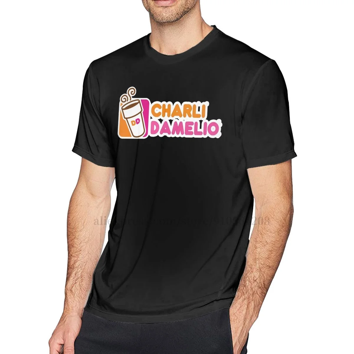 

ZISA Charli Damelio T-Shirt For Men Short Sleeve T Shirts Mens Round Neck Men'S T Shirt
