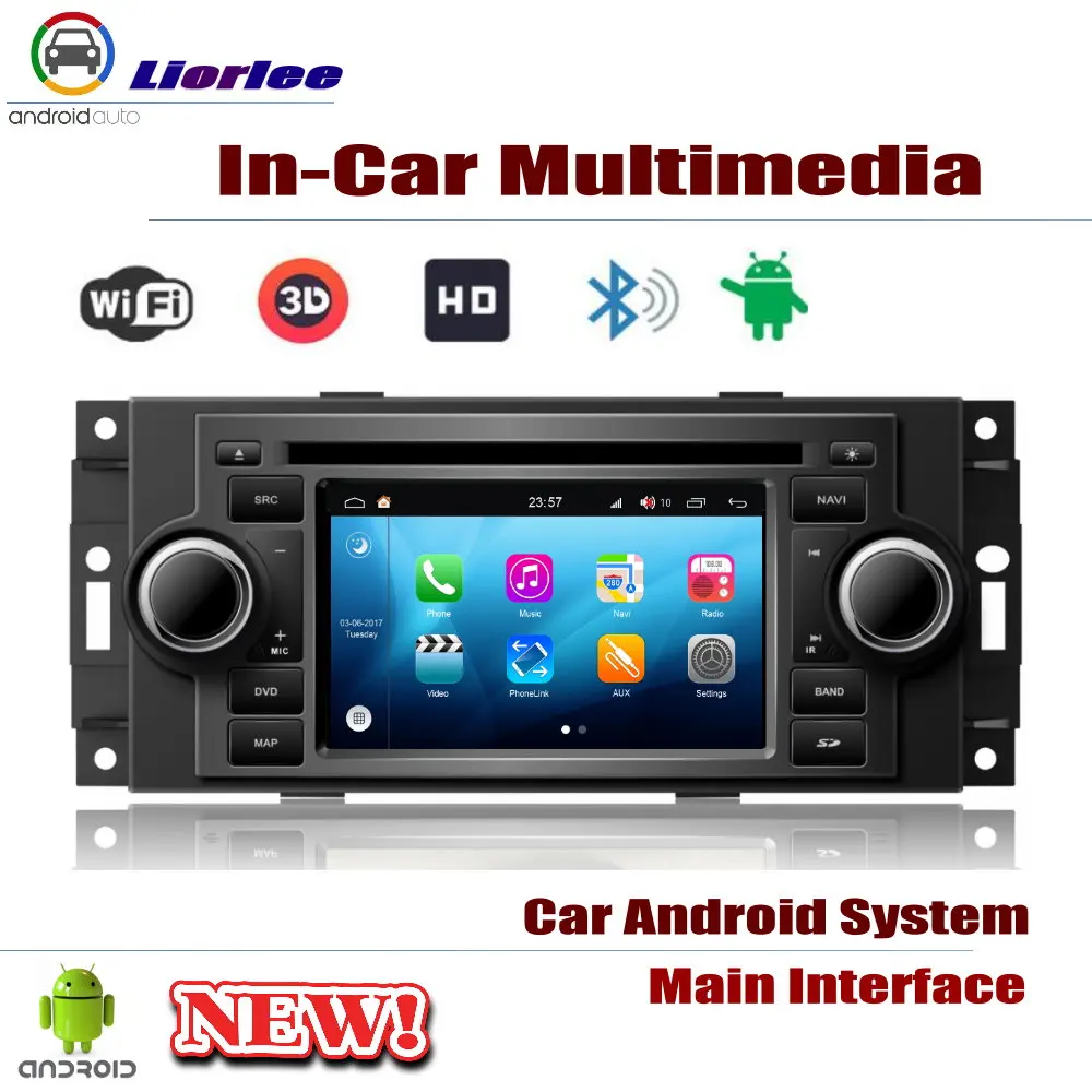 Для автомобиля Dodge Caliber 2007-2008 Android DVD GPS плеер навигационная система HD экран Радио