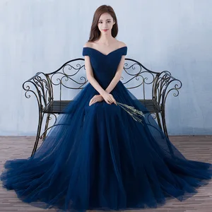 bridesmaid dresses Elegant long wedding party dress Plus size navy blue bridesmaid dress Tulle Robe Soiree Vestidos bridesmaid dresses Elegant long wedding party dress Plus size navy blue bridesmaid dress Tulle Robe Soiree Vestidos