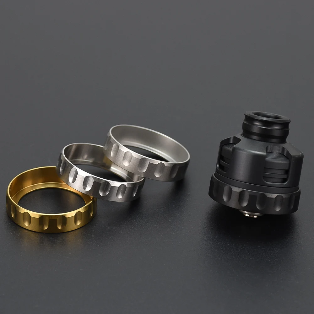 Купи 15 шт. полированная нержавеющая сталь Vape 24 мм Armor RDA S Beauty Ring моды аксессуары для 22 мм Vape mtl rta rda танк атомайзер за 1,759 рублей в магазине AliExpress