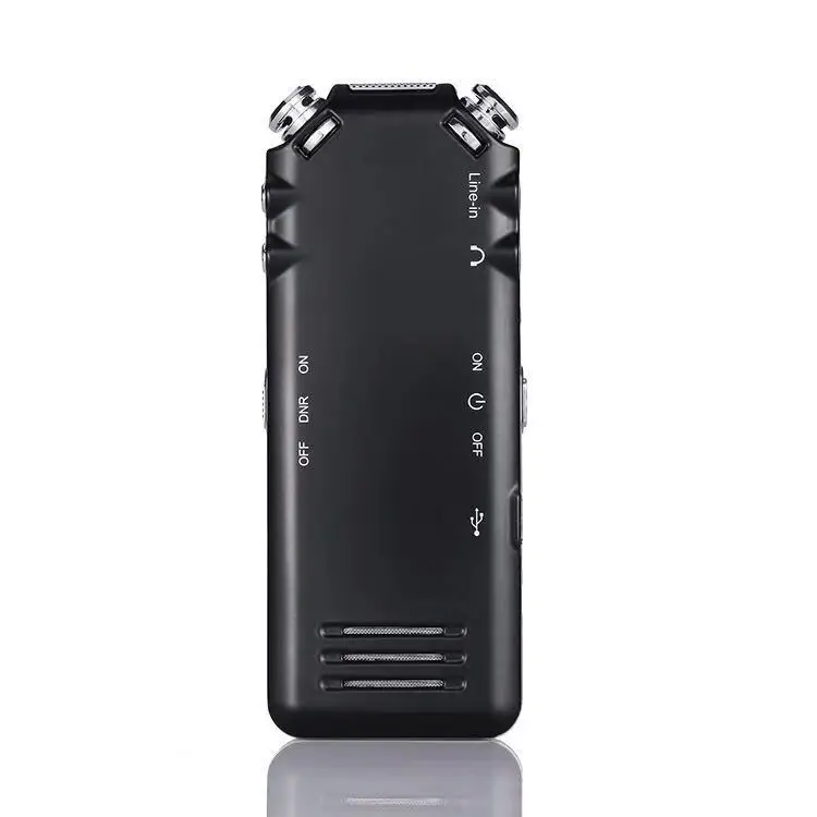 Цифровой USB диктофон аудио диктофон двойные микрофоны интеллектуальное шумоподавление USB Перезаряжаемый 8 Гб памяти черный