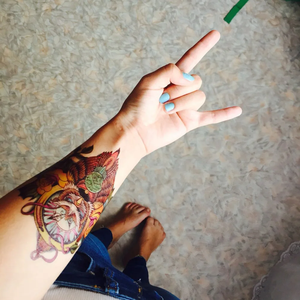 Красивый дизайн Совы водонепроницаемые временные татуировки наклейки для