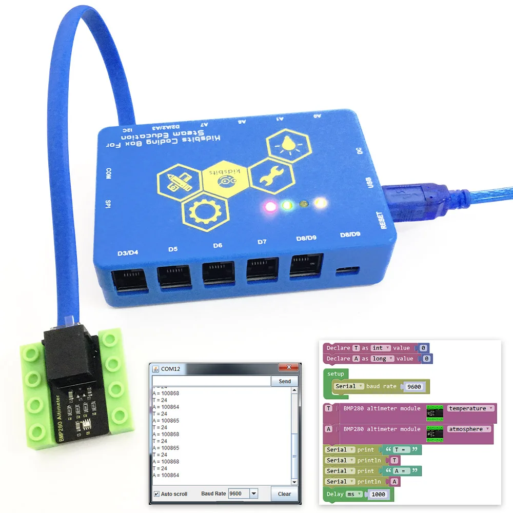 Kidsbits блоки кодирования I2C BMP280 модуль альтиметра для Arduino|Аксессуары