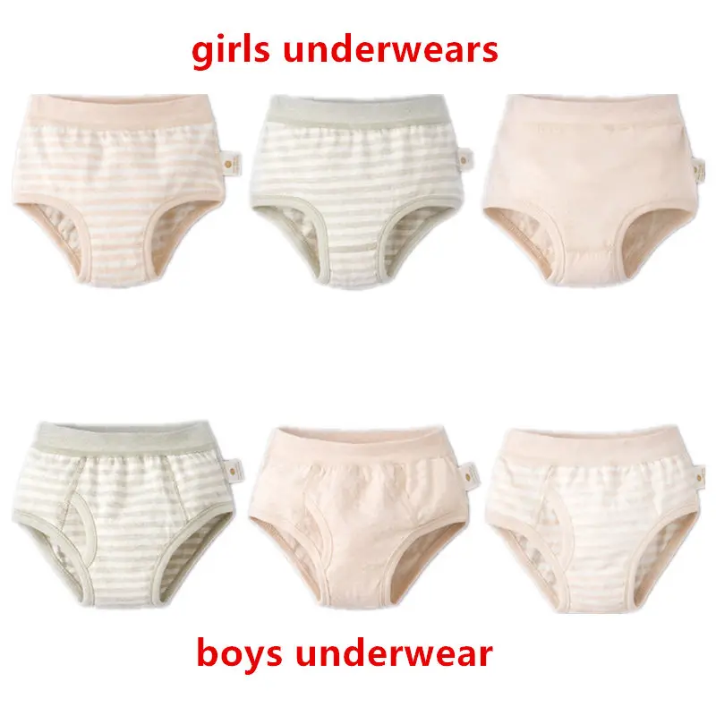 Женское мягкое органическое цветное хлопковое нижнее белье для детей и