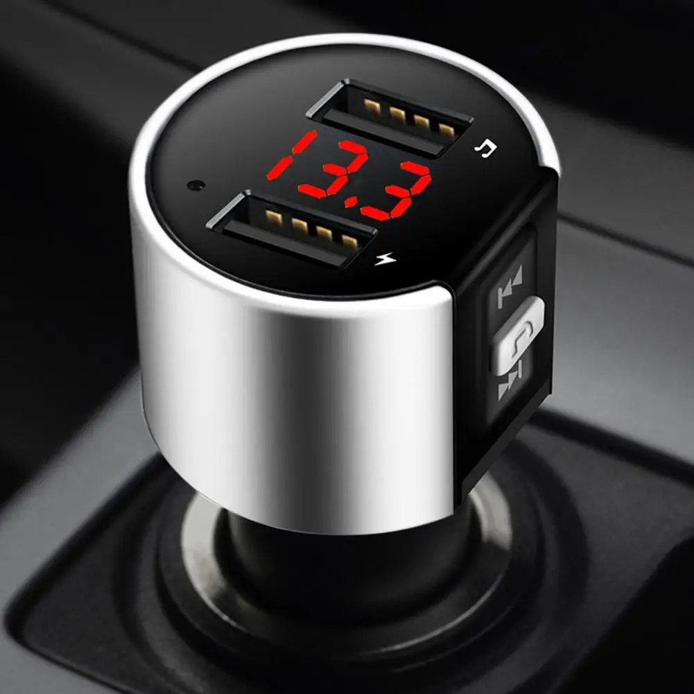 Bluetooth fm-передатчик беспроводной MP3-плеер Автомобильное зарядное устройство с двумя портами usb громкой связи