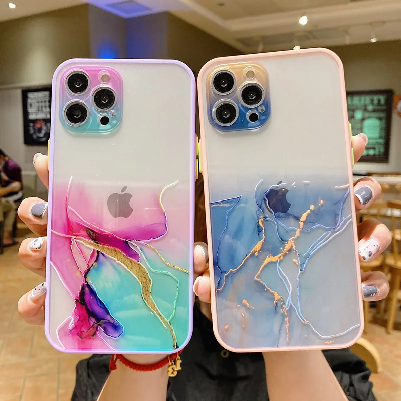 Чехол для Телефона iPhone 12 Mini 11 Pro XS Max X XR 7 8 Plus SE 2 модный защитный мягкий чехол из ТПУ