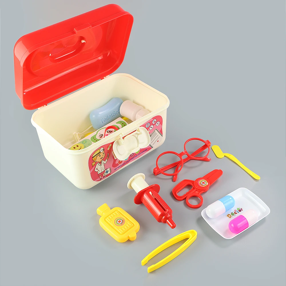 Kid Pretend Play Doctor Toys Set Children Costume Simulation Medical Equipment Stethoscope Storage Box Gift | Игрушки и хобби