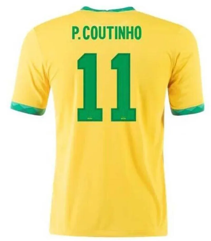 

New COUTINHO NEYMAR Soccer Jersey set 2021 Camiseta De Futebol G.JESUS FIRMINO 21 22 Home Away Football Shirt Men Kids Kit+Sock