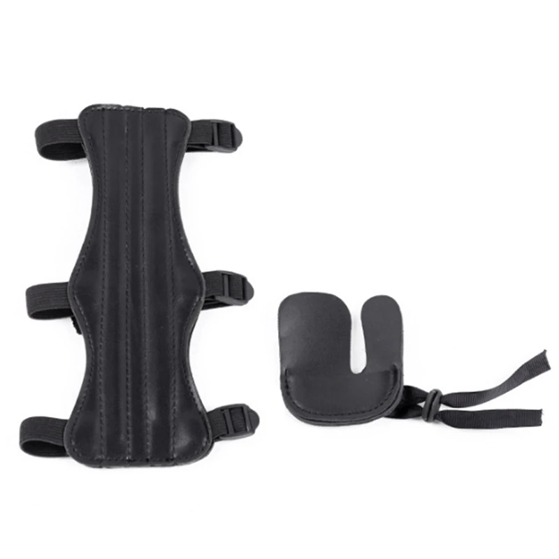 

Аксессуары для лука, стрелы для стрельбы из лука, защита для пальцев и вкладка для пальцев, набор, регулируемые ремни, защита для рук