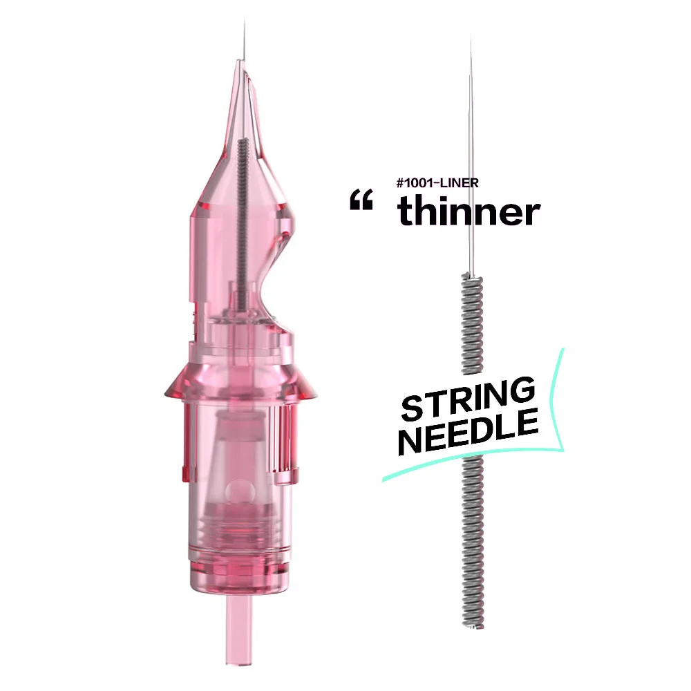 

Tattoo Makeup Cartridge for Tattoos Pen Gun Machines Disposable 0.30MM Pink Sterilized Safe Single Needles