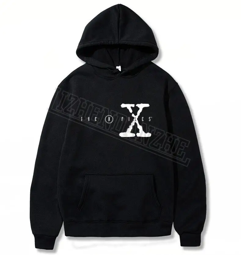 Мужские худи с логотипом сериала The X повседневные толстовки капюшоном на весну и