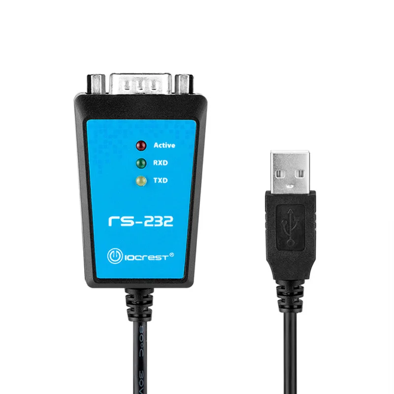 Кабель-адаптер USB к порту RS232 COM Serial DB9 Pin чипсет FTDI232 для Windows 7 8 1 XP Vista Mac OS магнитное