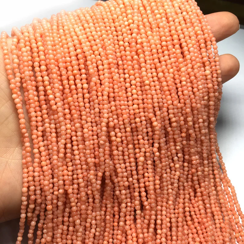 2mm Натуральный камень коралловые бусины нерегулярные свободные бусины изолирующие бусины для самостоятельного изготовления ювелирных изделий для шармов браслет ожерелье аксессуары - Цвет: 2mm