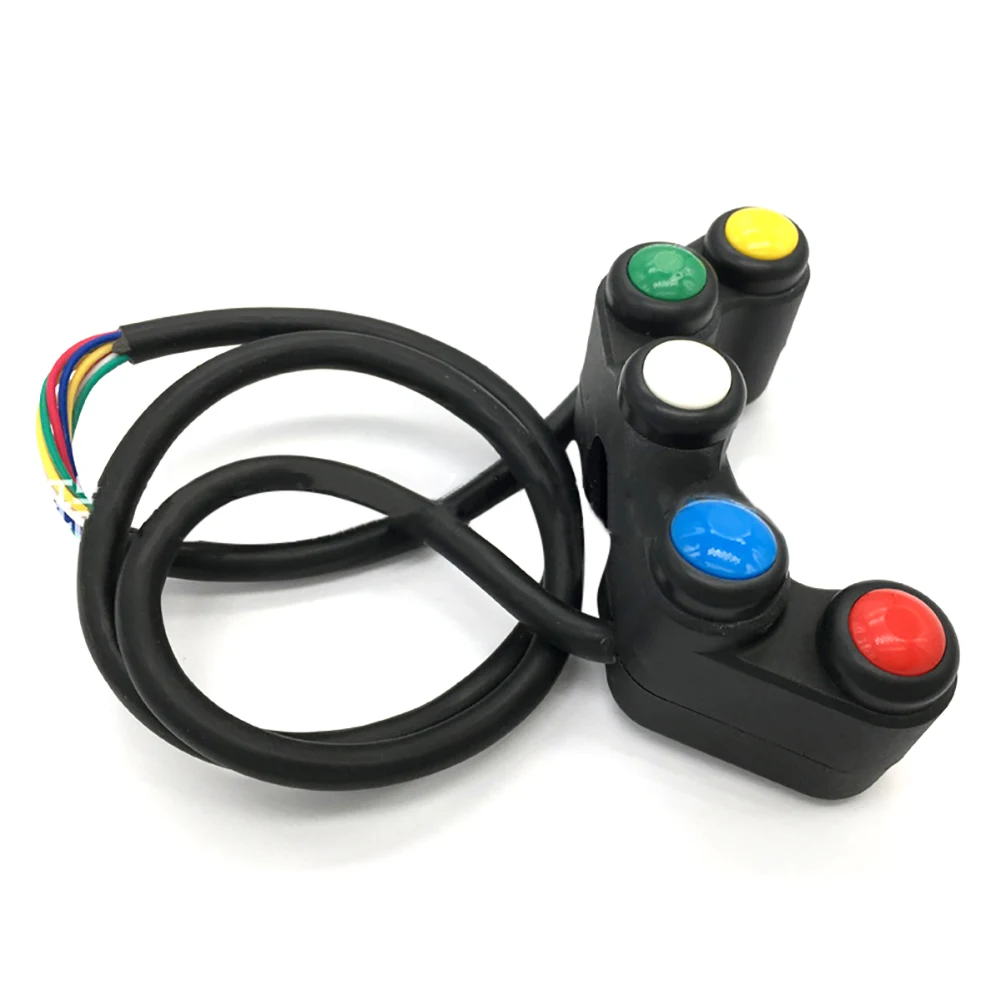 Универсальные переключатели для мотоциклов 5 кнопок гоночных велосипедов 22 мм