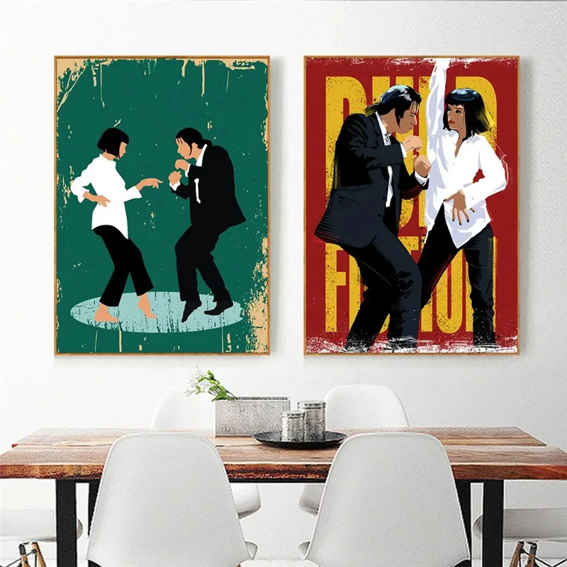 Классический 辣警霸王花 фильм рисунок на холсте Криминальное чтиво мультфильм HD