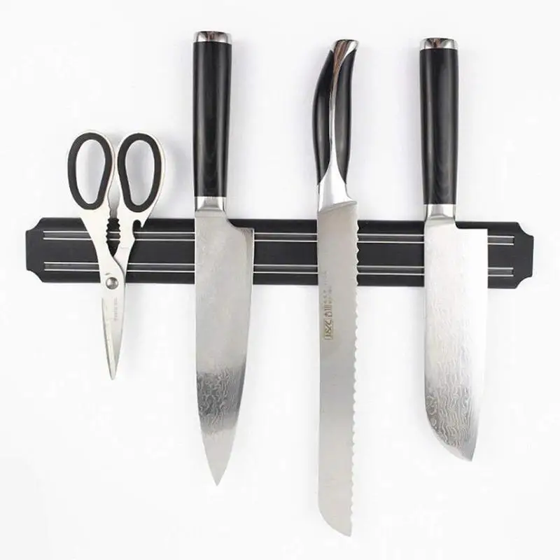 

Wall Mount Magnetic Knife Scissor Rack Magnet Strip Organizer Holder Pub Kitchen Chef Bar Storage Organizer Tools H3R1