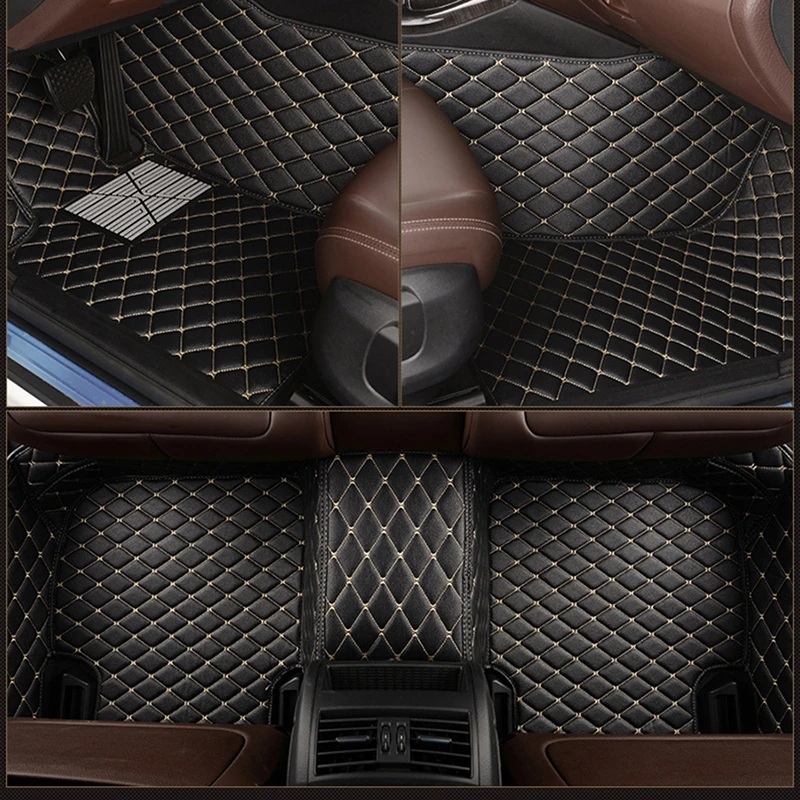 

Кожаный Автомобильный напольный коврик под заказ для FORD Fiesta Focus C-MAX fusion Mondeo Explorer Mondeo Taurus Mustang GT ковер автомобильные аксессуары