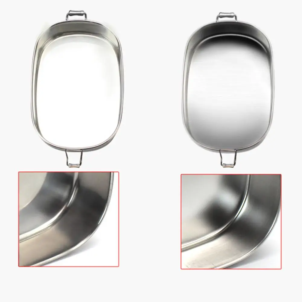 Квадратная коробка для обеда из нержавеющей стали с пряжкой герметичный