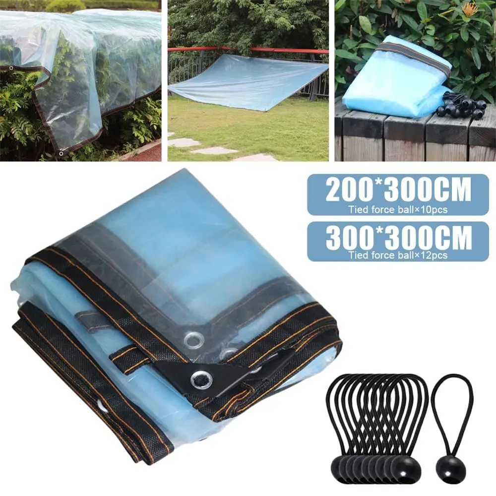 

Transparent Rainproof Cloth PE Film Garden Balcony Tarpaulin Greenhouse Succulent Plant Keep Warm Waterproof Cloth