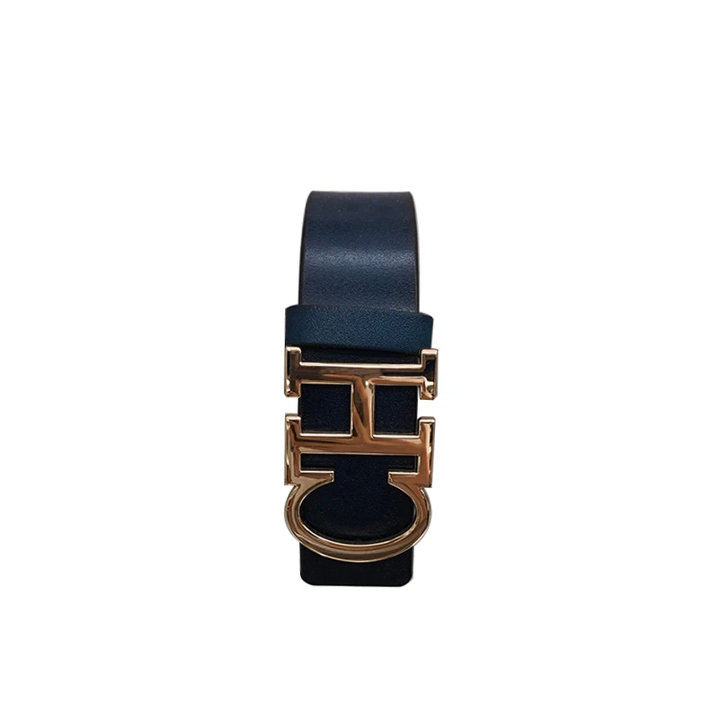 Classic split leather women belt gold alloy buckle jeans para mujer