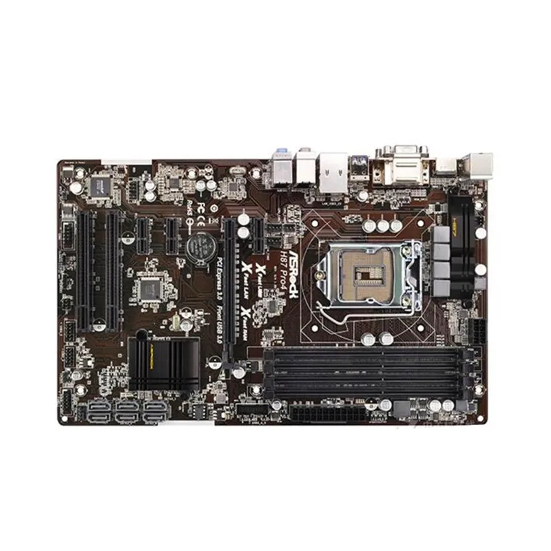 Б/у материнская плата H87 для ASRock Pro4 LGA1150 DDR3 SATA3 USB3.0 32G VGA HDMI DVI плата|Материнские
