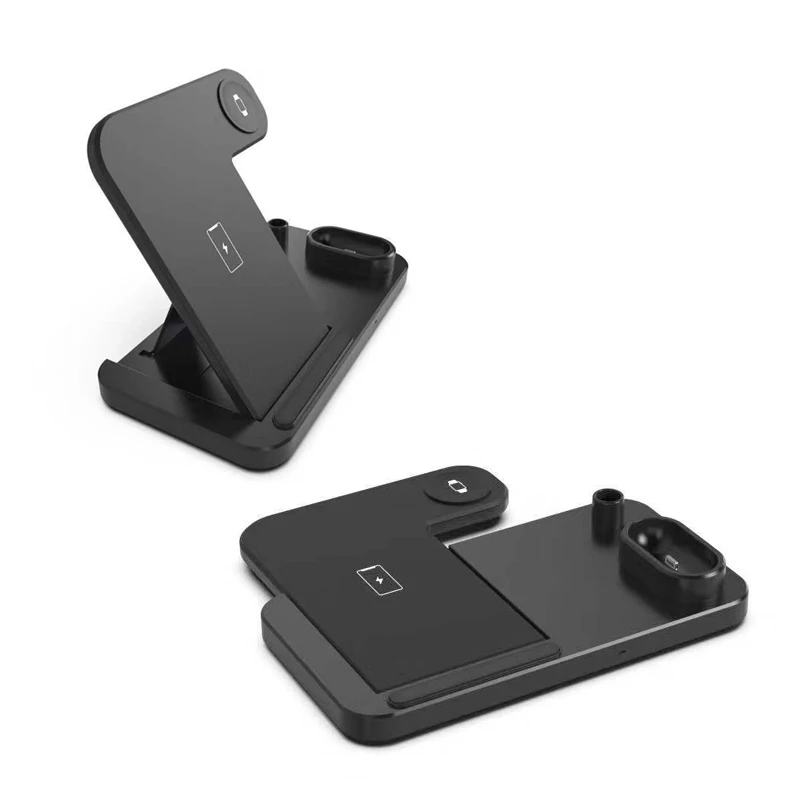 Портативное Qi Беспроводное зарядное устройство для iPhone 11 Pro Беспроводная зарядка