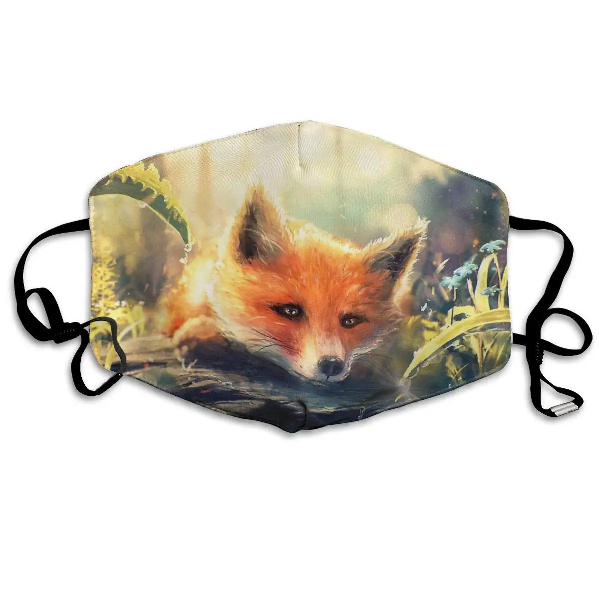 

Fox Dust Mask, Reusable Washable Mouth Masks, Adjustable Warm Face Mask Unique Cover Filters Blocking Pollen Pollution