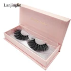 Lanjinglin, 1 пара, драматические норковые ресницы, пушистые, ручная работа, 3d накладные ресницы, книга, натуральные длинные искусственные трафареты, инструмент для макияжа