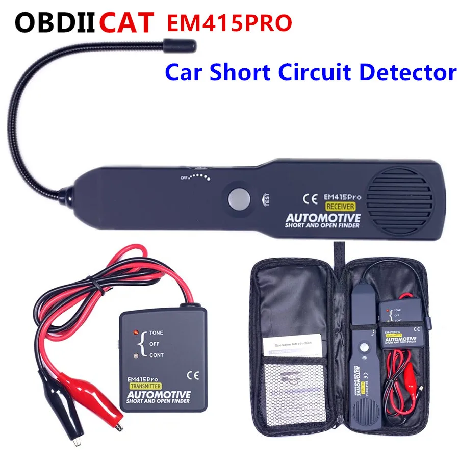 

Universal EM415PRO Automotive Cable Wire Tracker Short & Open Circuit Finder Tester Car Vehicle Repair Detector Tracer 6-42V DC