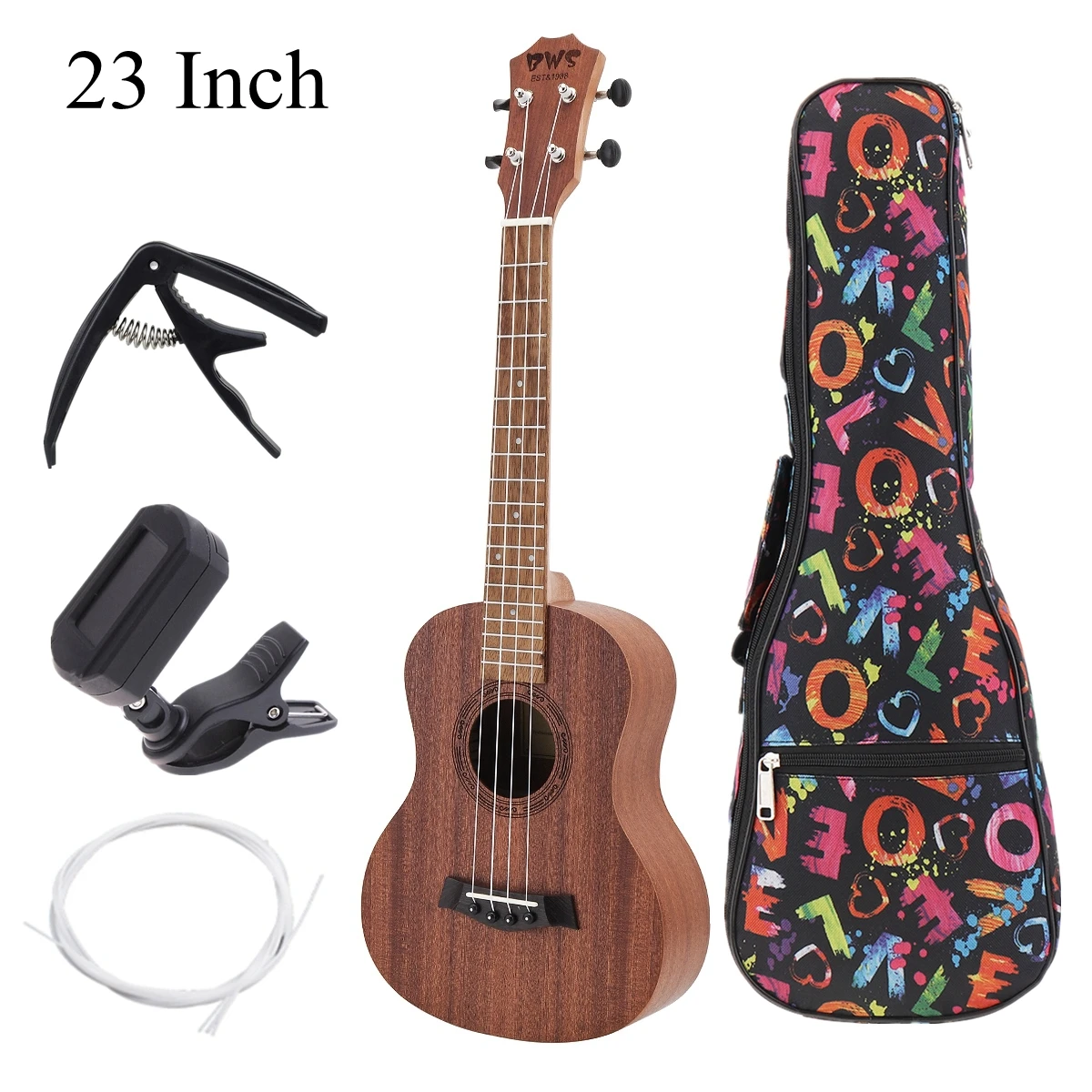 

21 Inch /23 Inch / 26 Inch Concert Ukulele Wood Hawaiian Four String Guitar Mahogany Wood Ukulele Birthday Gifts