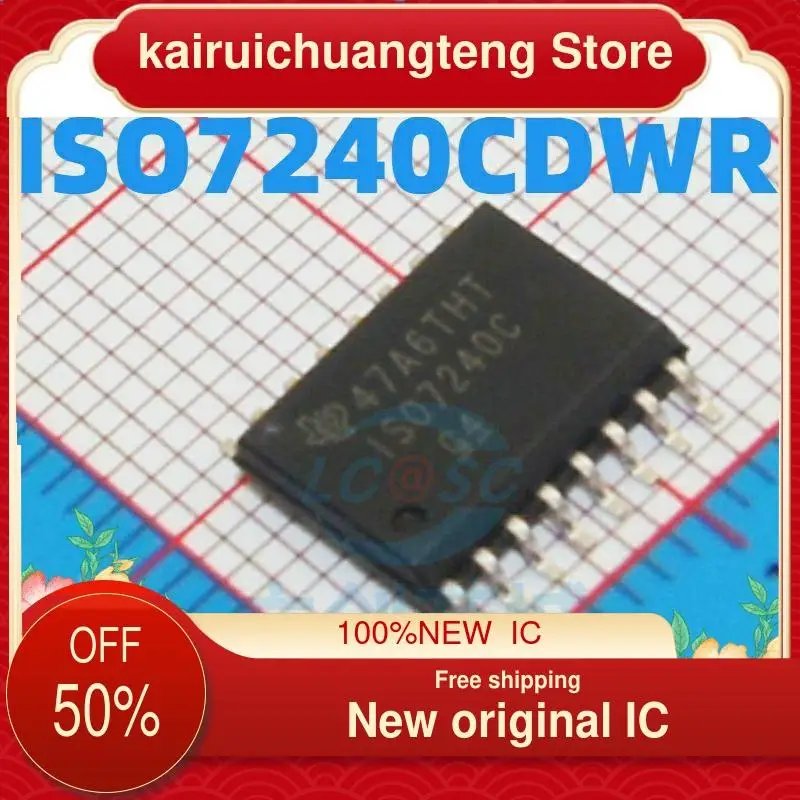 

(1 шт.) ISO7240CDWR ISO7240C SOP-16 новый оригинальный IC цифровой изоляционный чип