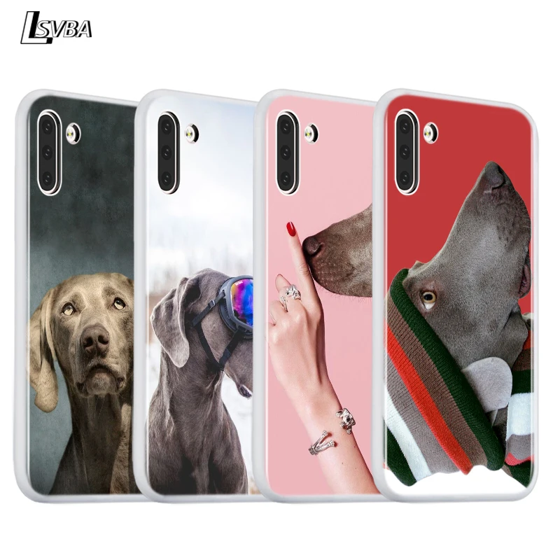 Модный чехол weimранer Dog для Samsung Galaxy Note 10 Plus 9 8 S20 Ultra S11 S11E S10 S10E S9 S8 S7|Бамперы| |