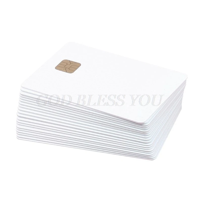 

10Pcs/Lot SLE 4428 PVC Blank Card Contact IC smart Card Drop Shipping