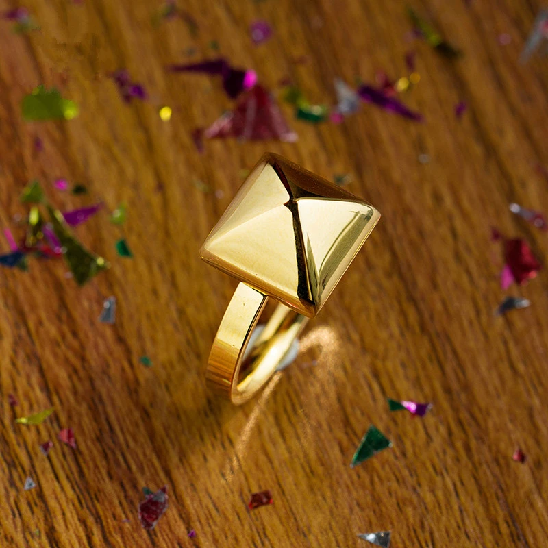 Новые ювелирные изделия Дубай золотые обручальные кольца из нержавеющей стали