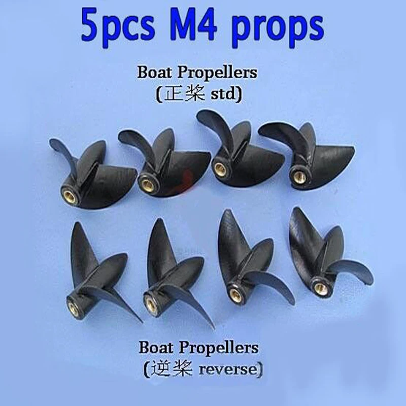 5 шт./лот RC лодка M4 вал пропеллеры полу погружные 2 Лопасти положительный/Обратный