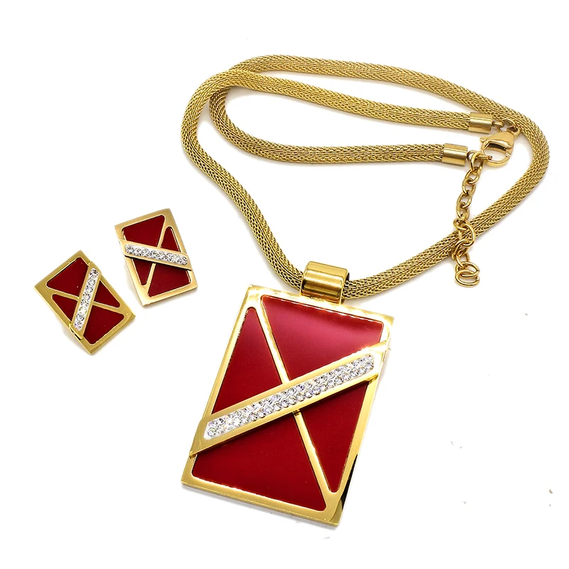 AMUMIU Женские винтажные Ювелирные наборы из африканских бусин массивное ожерелье