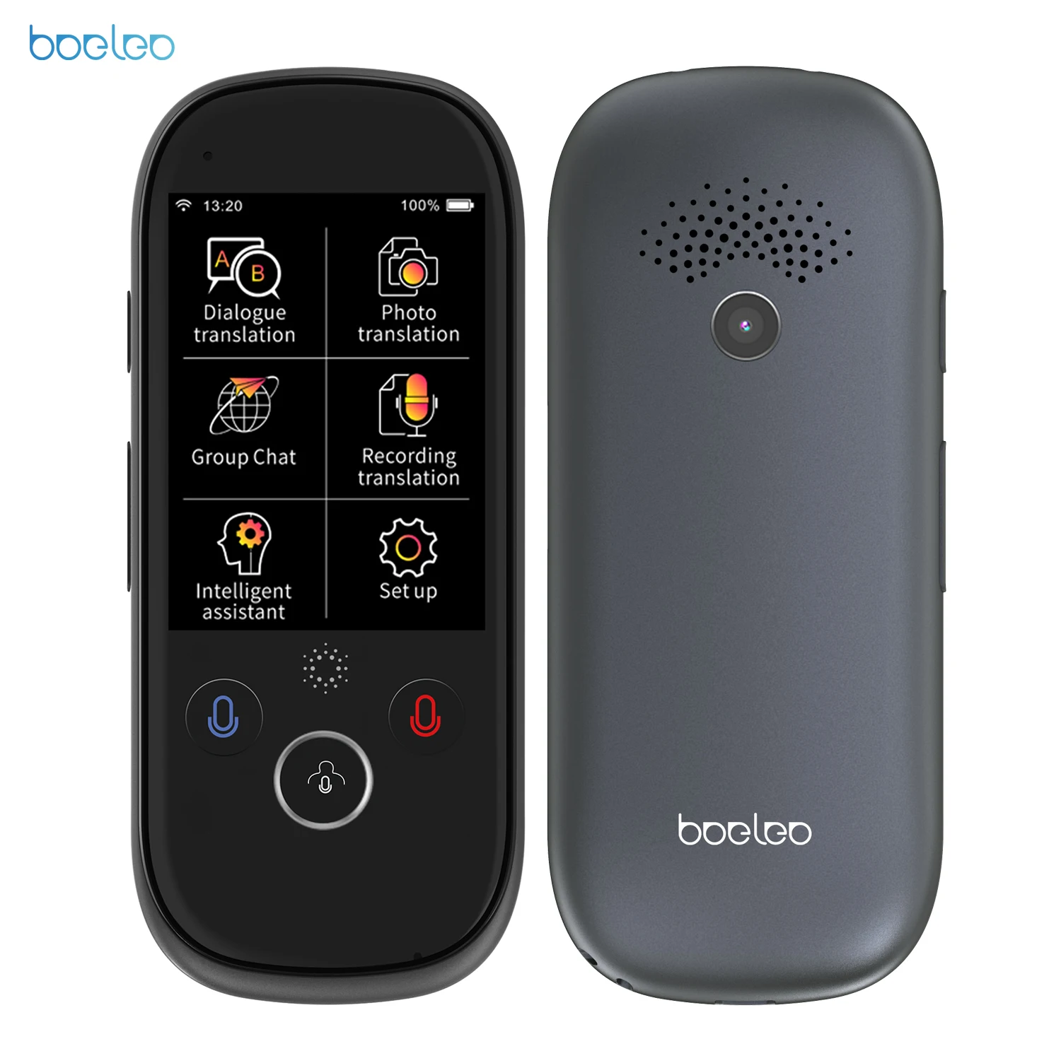 Boeleo K1 Pro умный голосовой переводчик устройство с 2 4 дюймовый сенсорный экран