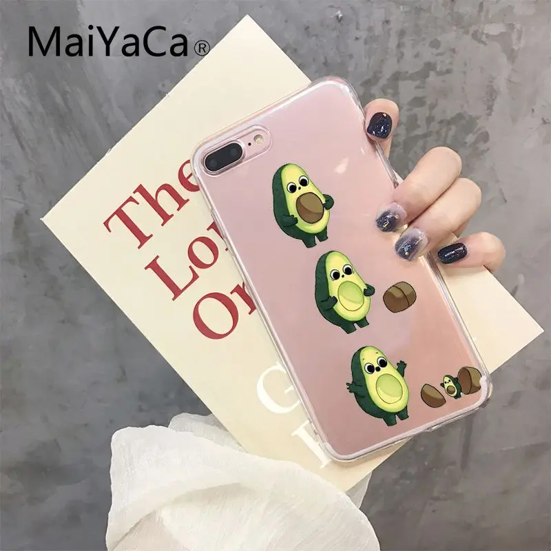 A3 Мягкий силиконовый чехол MaiYaCa с мультяшным рисунком авокадо из ТПУ для iPhone 8 7 6 6S Plus X XS MAX 5 5S SE XR 10 Fundas Capa - Цвет: A3
