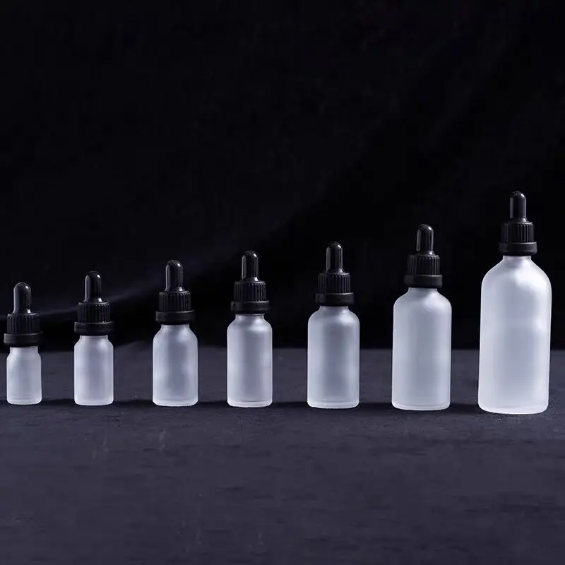 100 шт 5-100 мл многоразовая капельница бутылка матовое Эфирное масло стекло