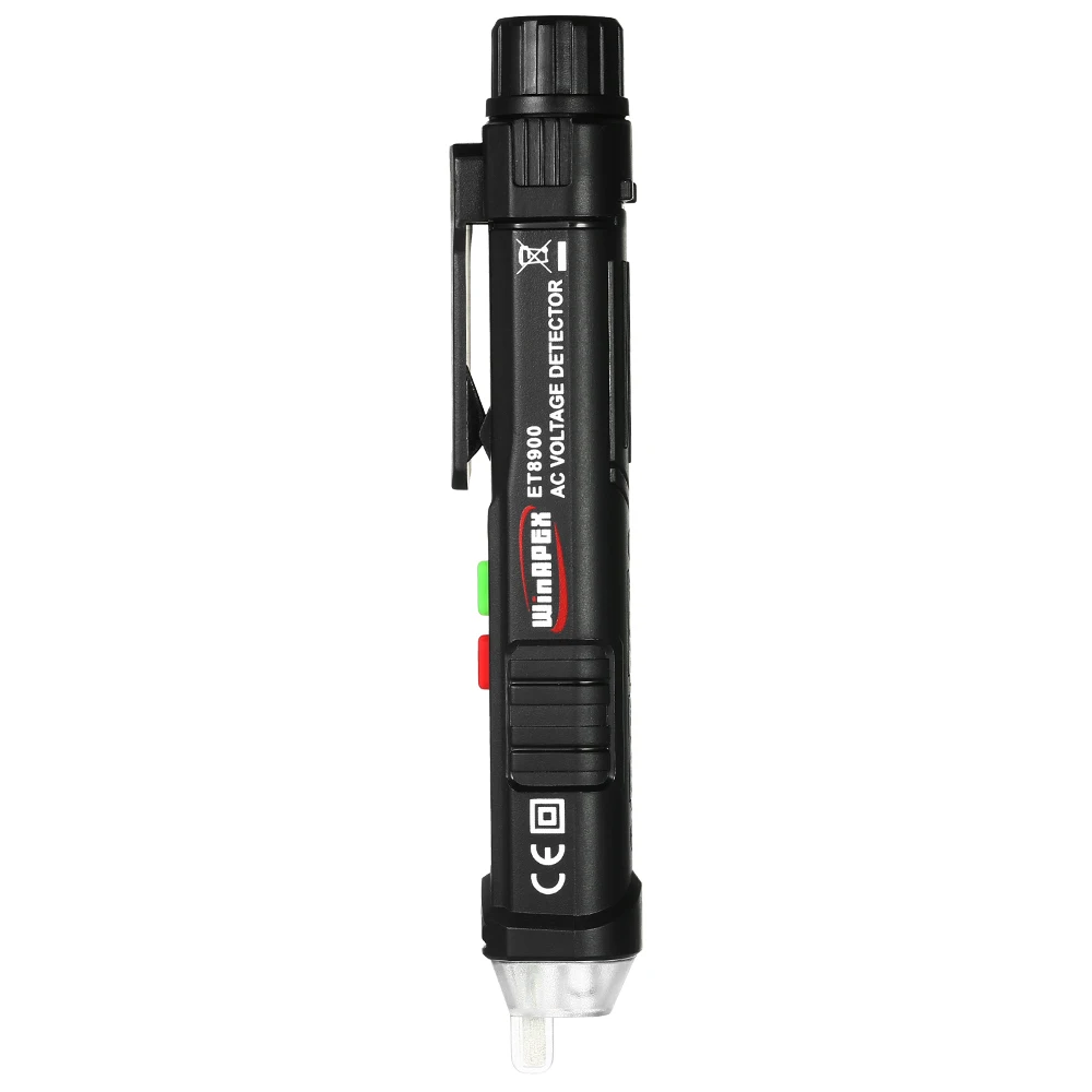 

WinAPEX ET8900 Intelligent Non-contact AC Voltage Tester Pen Shaped Detector with Sound and Light Alarm Voltage Detector Pens