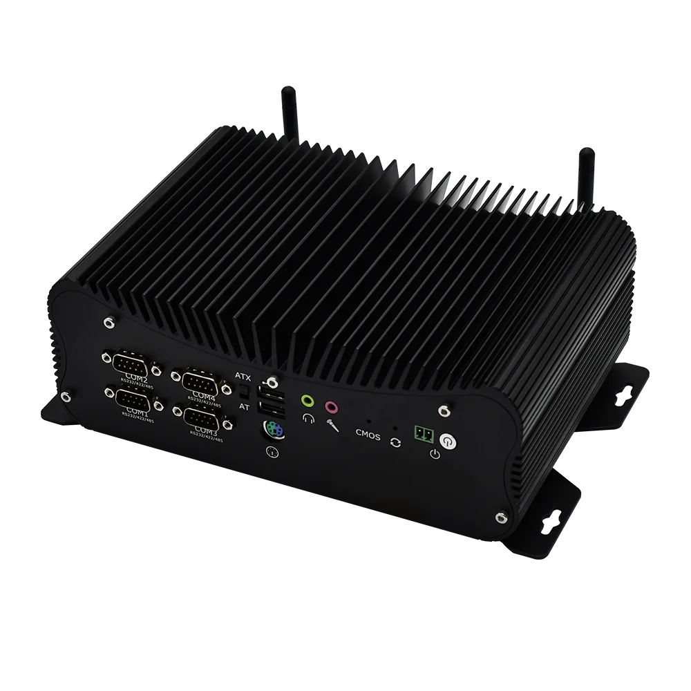 2021 дешевый промышленный безвентиляторный мини-ПК Intel i5-8250U Rugged компьютер 6 * COM 2 Lans 8