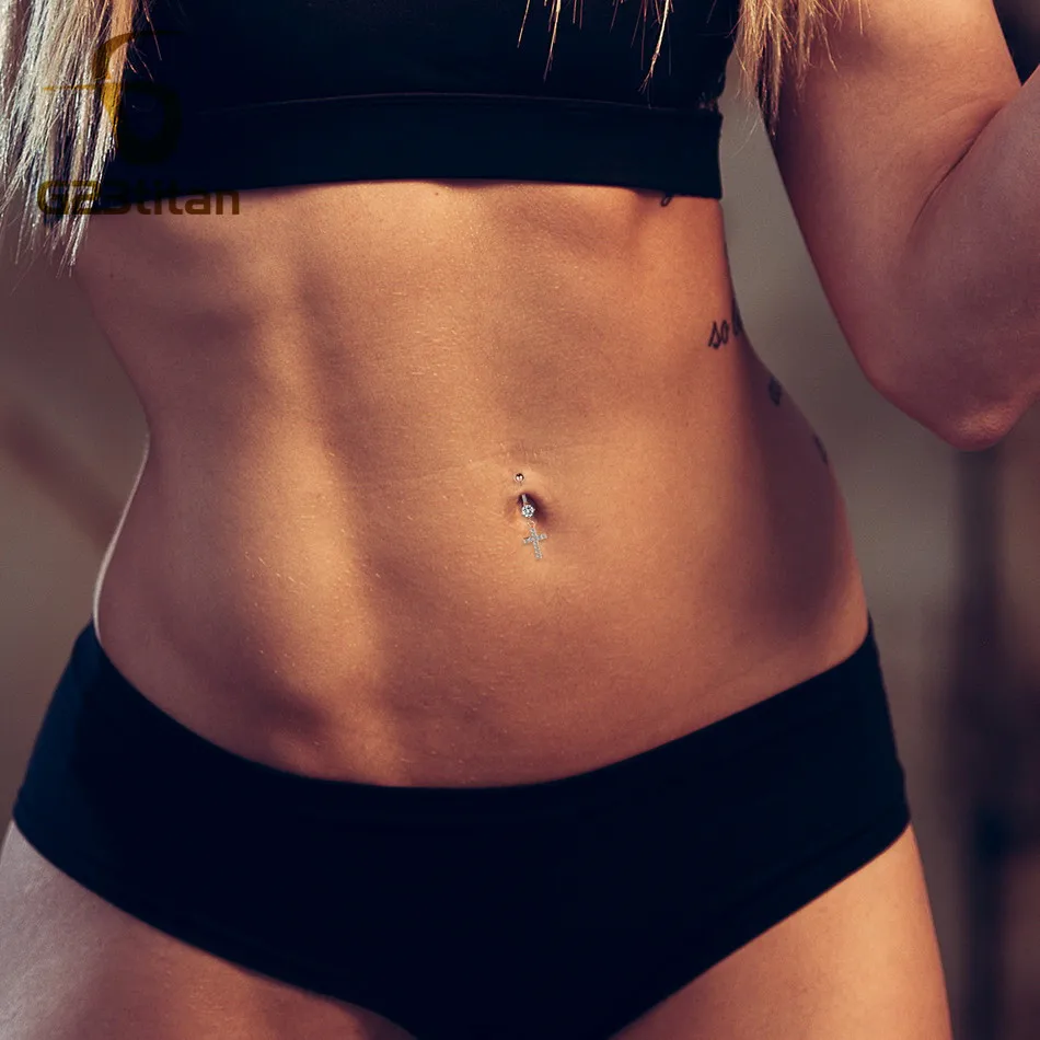 Серьги-гвоздики из хирургической стали с фианитом 16 г | Украшения и аксессуары