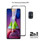 Для Samsung Galaxy M51 Защитная пленка для объектива камеры и полное покрытие защитное закаленное стекло Защита экрана телефона