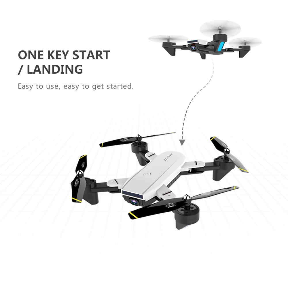 Mini Folding Unmanned Aerial Vehicle WIFI Drone With Camera HD 4K/1080P/720P FPV RTF Remote Control Helicopter RC Quadcopter Toy