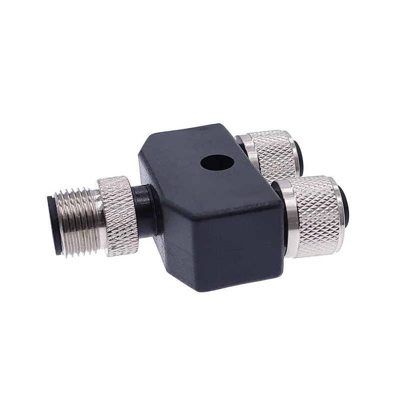 M12 трехходовая труба водонепроницаемый сенсор разъем для преобразования штекер 4