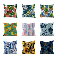 tropical fruit pineapple banana printing pillowcase home decoration linen sofa pillow case chair car comfortable cushion cover